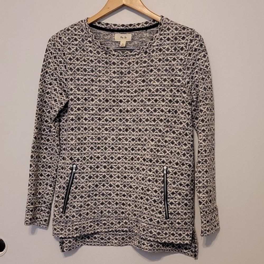 Per se printed knit sweater‎ size medium
